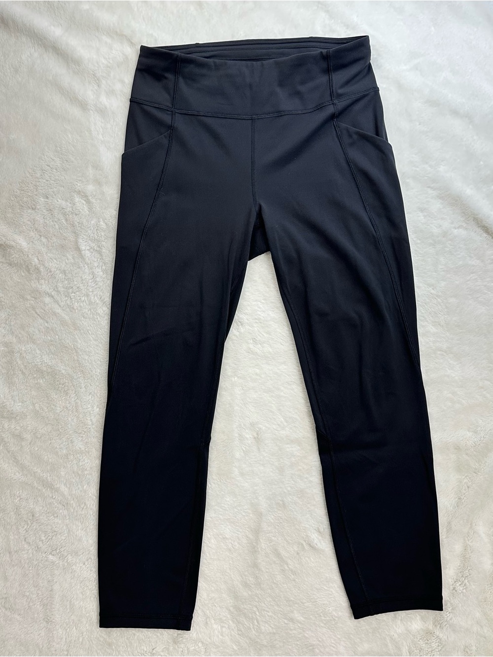 Lululemon Time To Sweat Crop 23" Black Size 8 Pockets